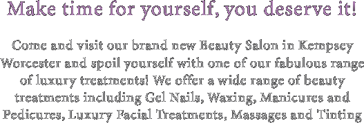 Make time for yourself, you